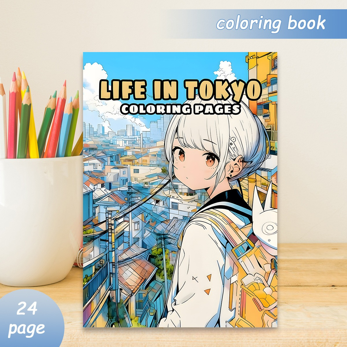 Japanese Tokyo Lifestyle - Life in Tokyo Coloring Book 24