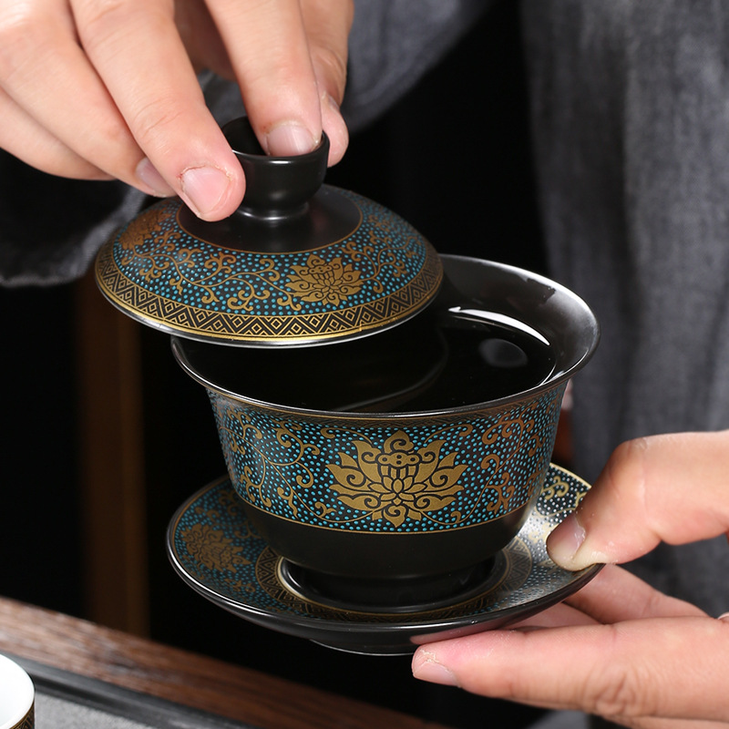 Matcha Bowl Chawan - Chinese Teaset Classical Gaiwan Tea Cups