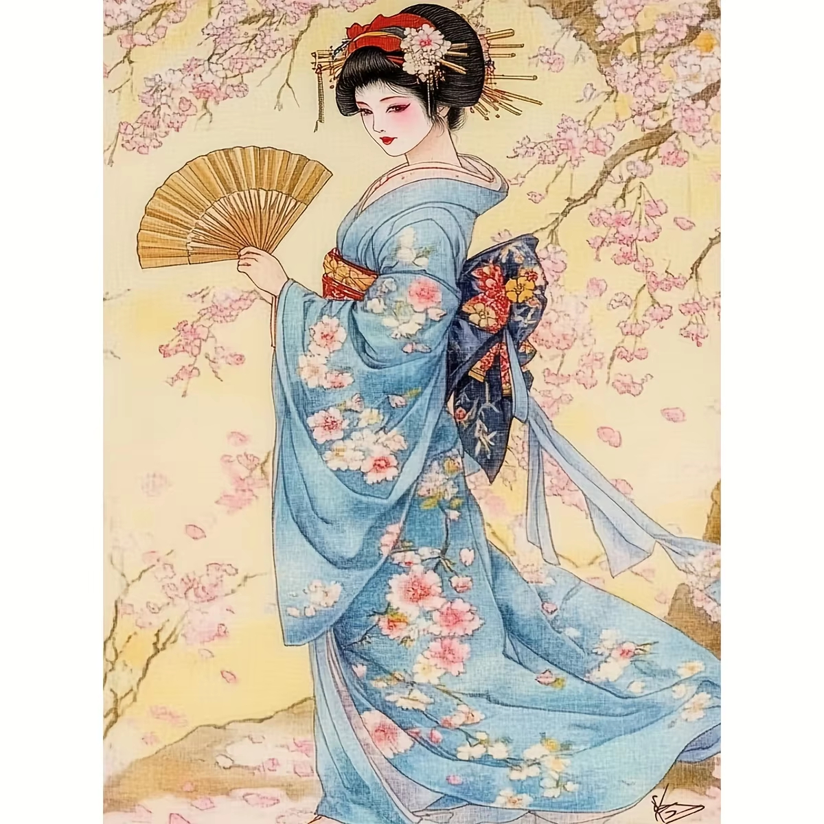 Japanese Living Lifestyle - Digital Oil Painting By Numbers Japanese-style