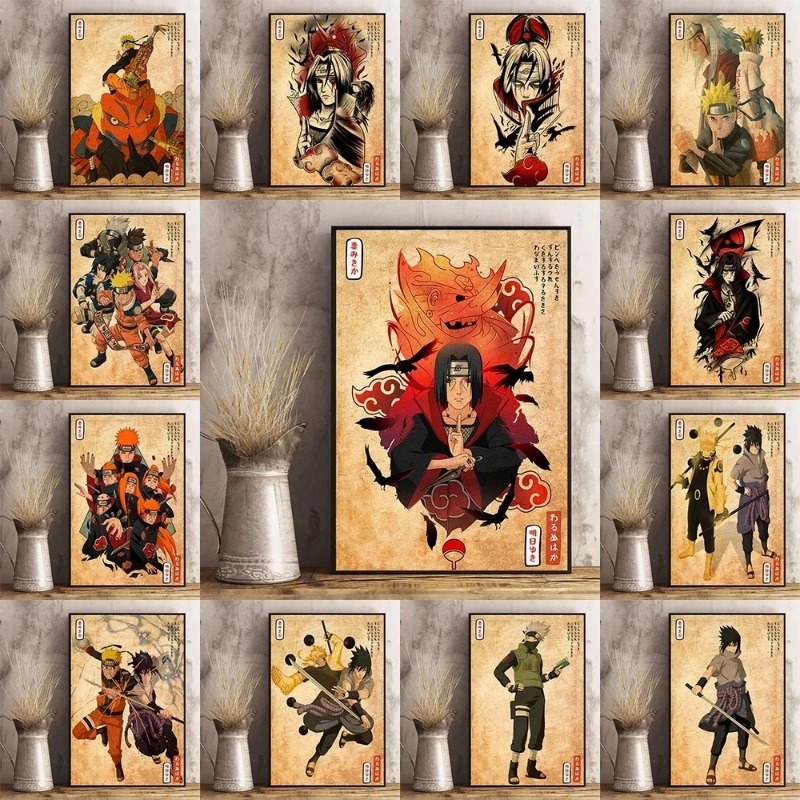 Japan Lifestyle - Japanese Anime Naruto Poster Retro Art