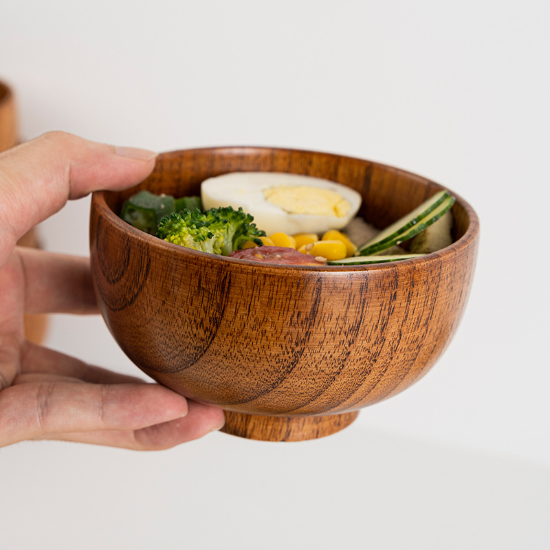 Matcha Bowl Chawan - Small Japanese Wooden Rice Bowl Restaurant