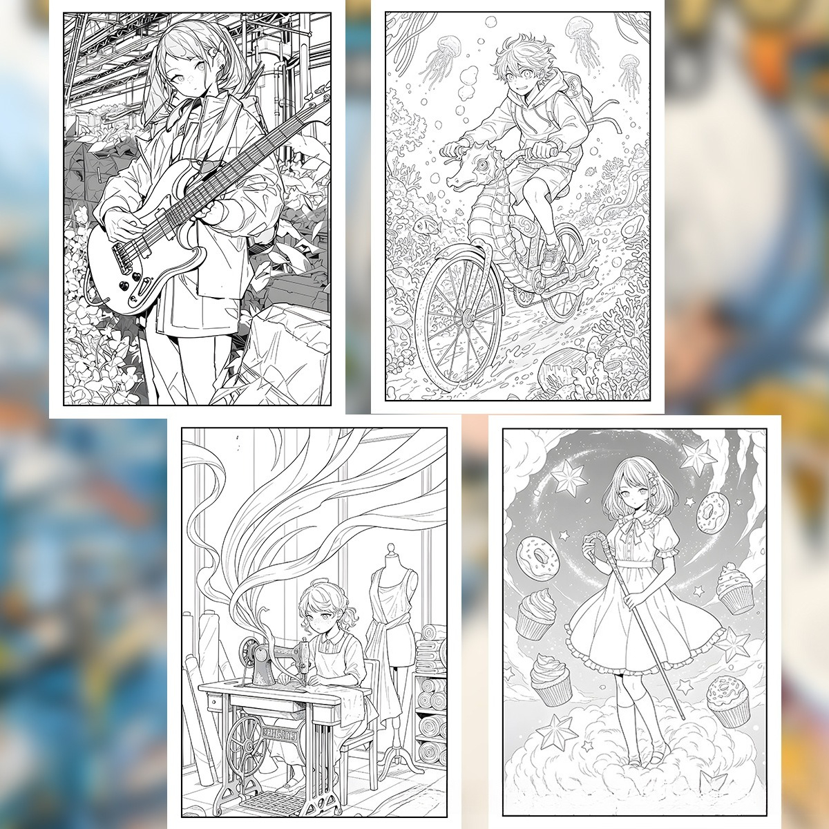 Life in Tokyo Coloring Book 24 - Japanese Tokyo Lifestyle 评论和价格