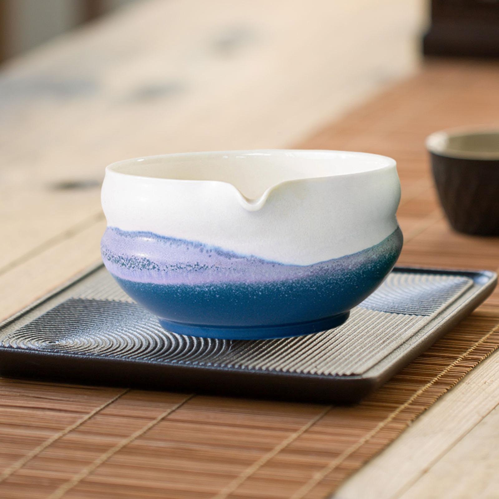 Ceramic Matcha Bowl with Spout - Matcha Bowl Chawan 评论和价格