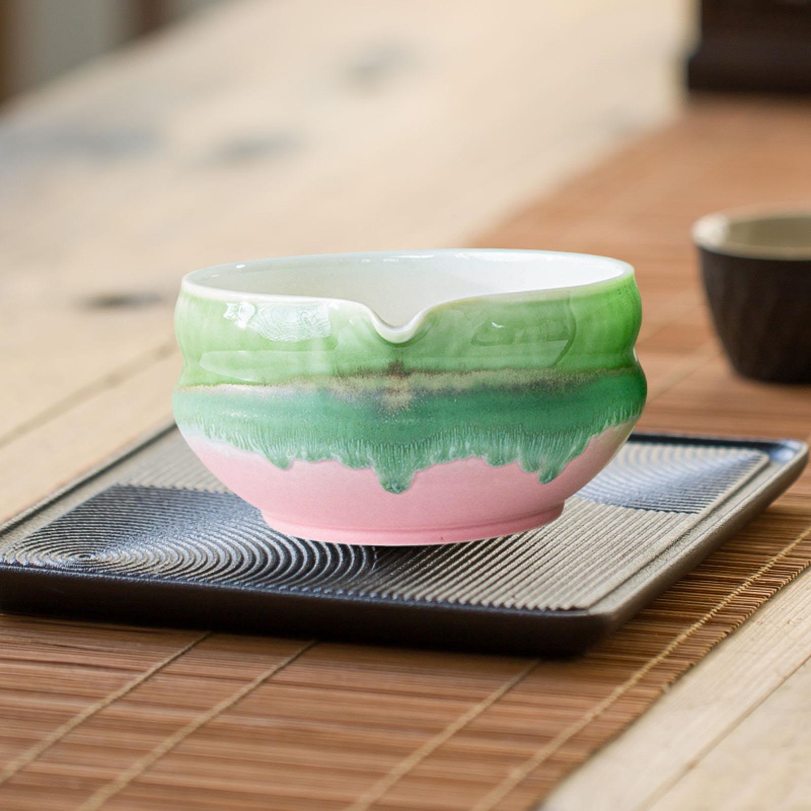 Ceramic Matcha Bowl with Spout - Matcha Bowl Chawan 评论和价格