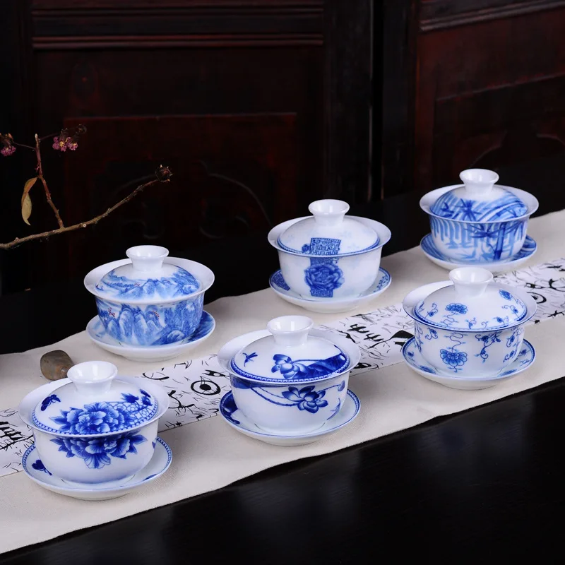 White Porcelain Blue and White - Matcha Bowl Chawan 评论和价格