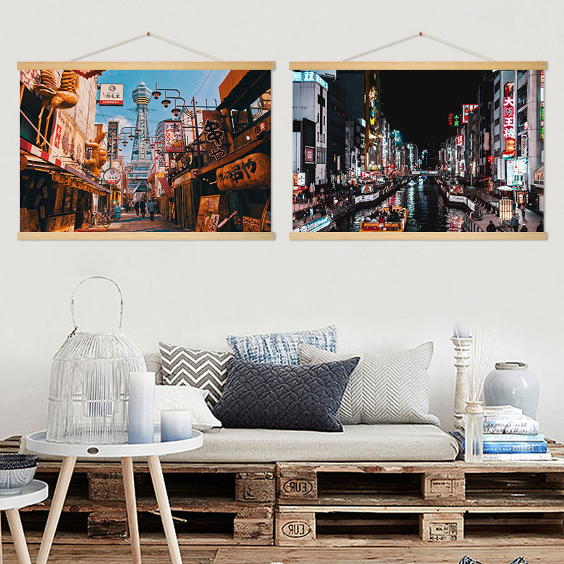 Japanese street scene hanging  - Japanese Tokyo Lifestyle 评论和价格