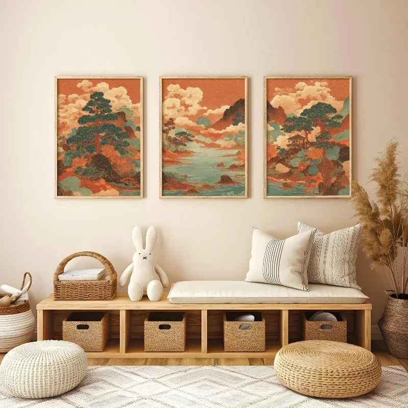 3Pcs Vintage Japanese Ukiyo-e  - Japanese Living Lifestyle 评论和价格