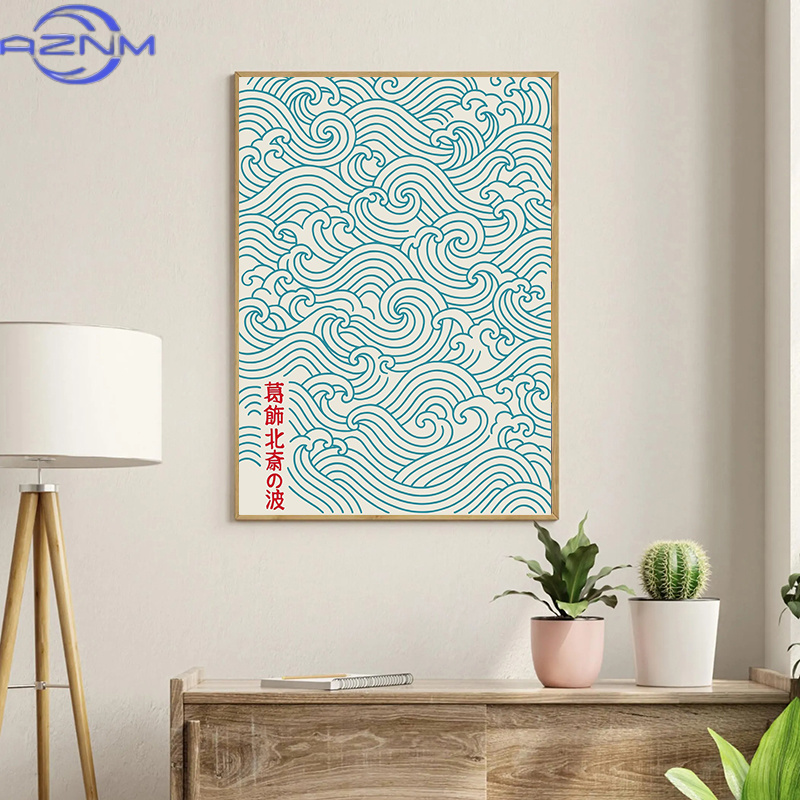 AZNM Japanese Waves Hokusai Po - Japanese Tokyo Lifestyle 评论和价格