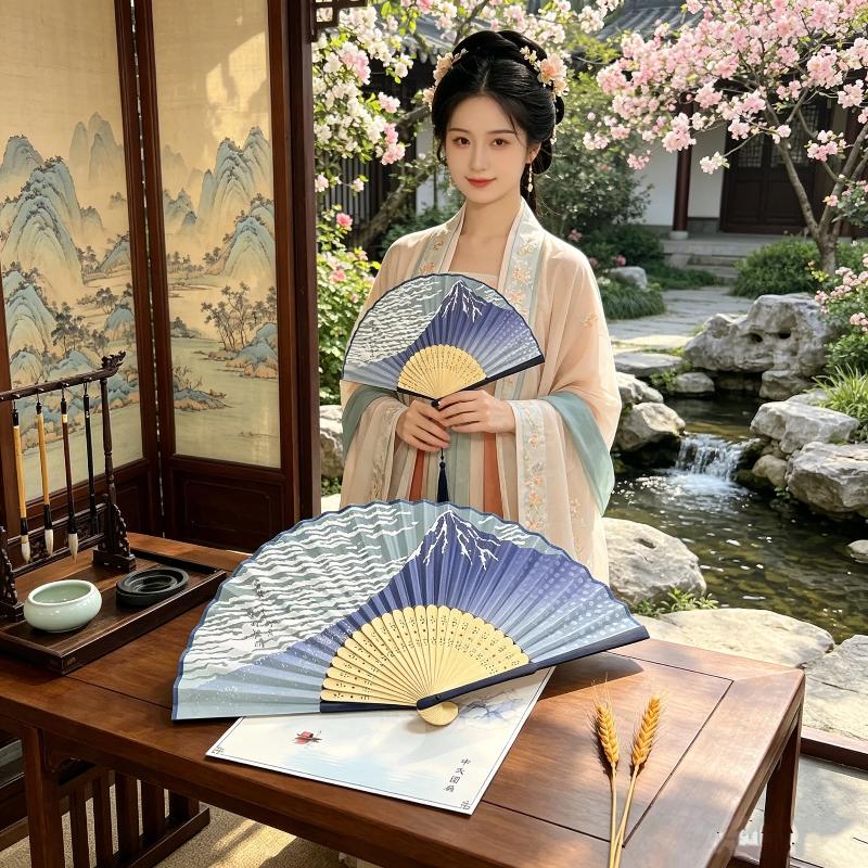 Ukiyoe Wave Bamboo Folding Fan - Fan Sensu Folding 评论和价格