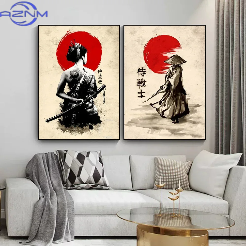 AZNM Canvas Painting Japanese  - Japanese Living Lifestyle 评论和价格