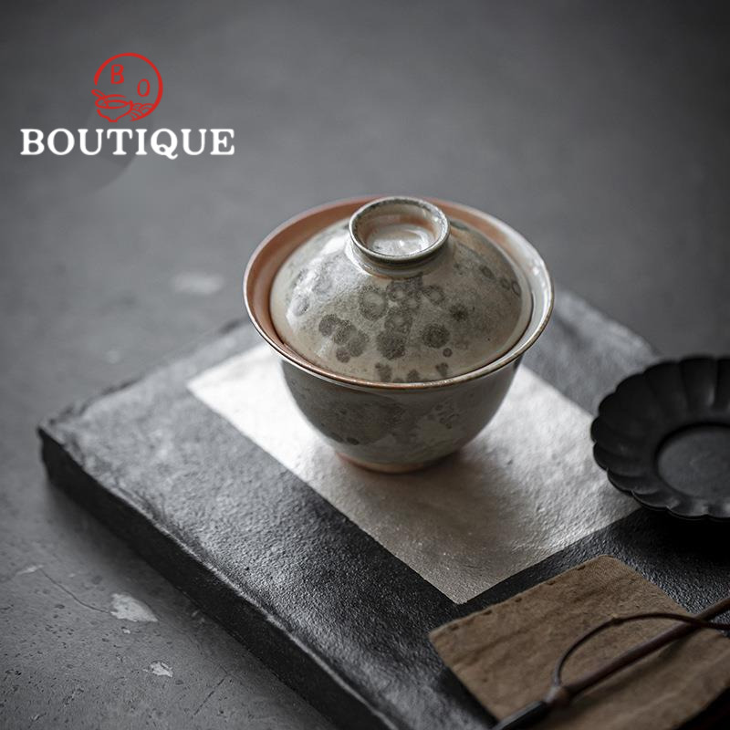 Retro Firewood Change Kiln Ink - Matcha Bowl Chawan 评论和价格