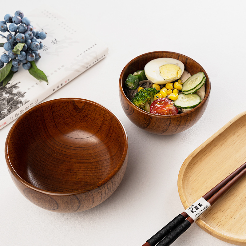 Small Japanese Wooden Rice Bow - Matcha Bowl Chawan 评论和价格