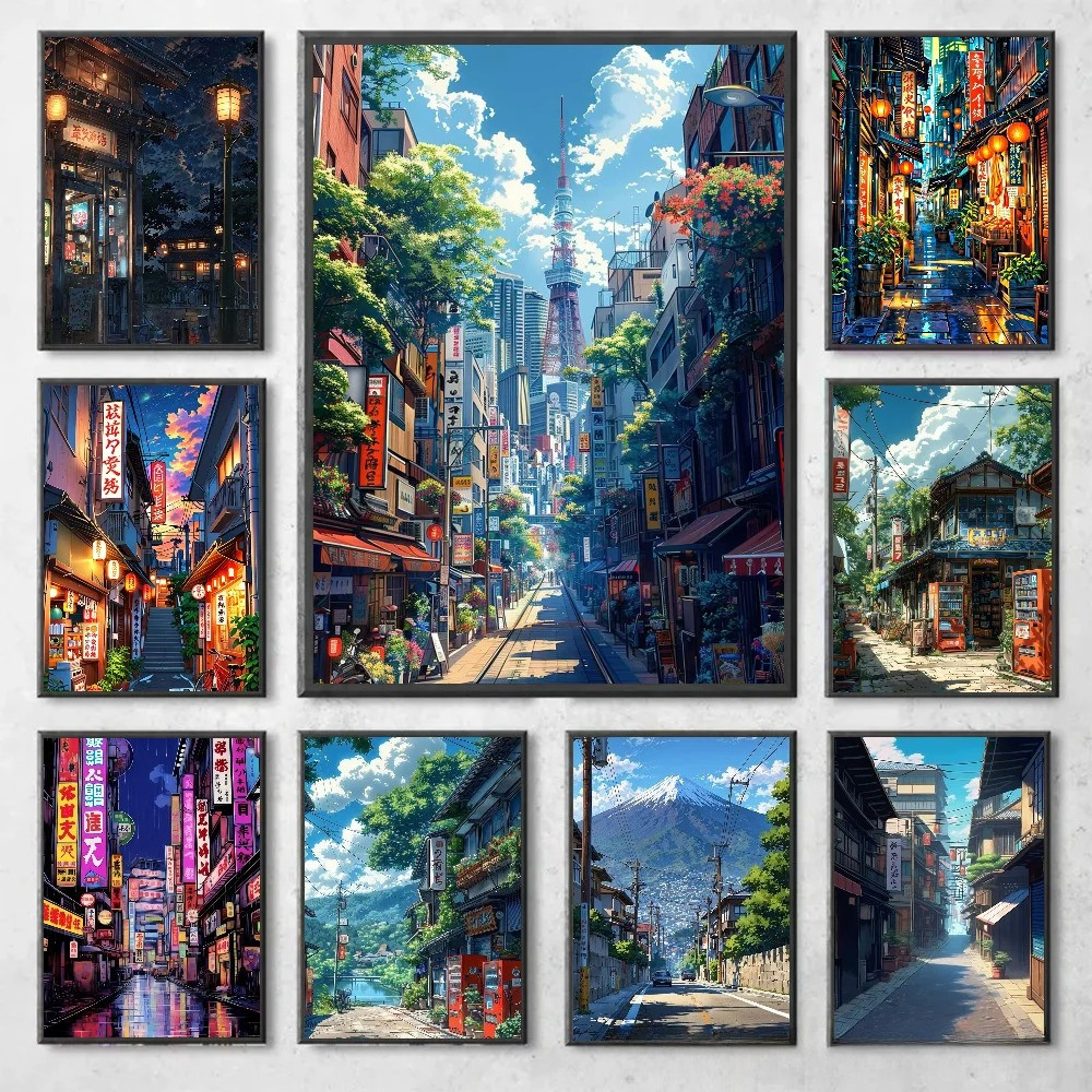 Manga Style Japanese Street La - Japanese Living Lifestyle 评论和价格