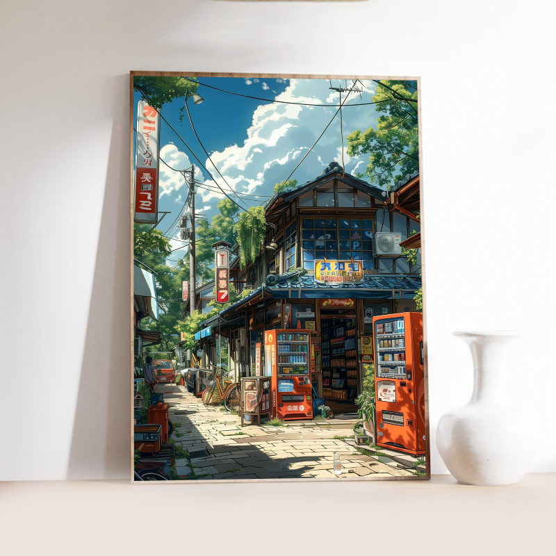 Manga Style Japanese Street La - Japanese Living Lifestyle 评论和价格