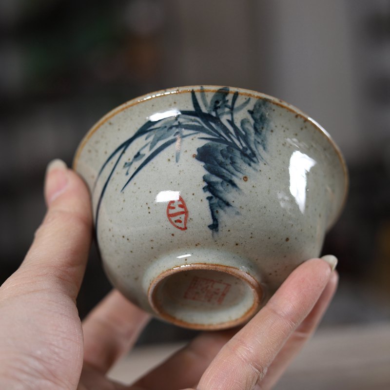 Handpainted Chinese Sancai Gai - Matcha Bowl Chawan 评论和价格